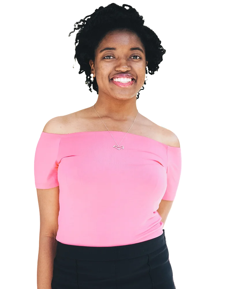 The same portrait with its background removed by EditXo, on a transparent checkerboard